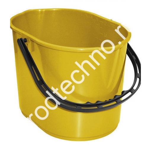 00005278 Ведро 12л PIT без отжима, желтый - картинка 1